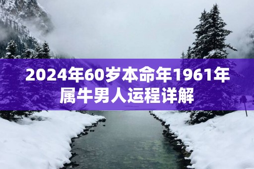 2025年60岁本命年1961年属牛男人运程详解