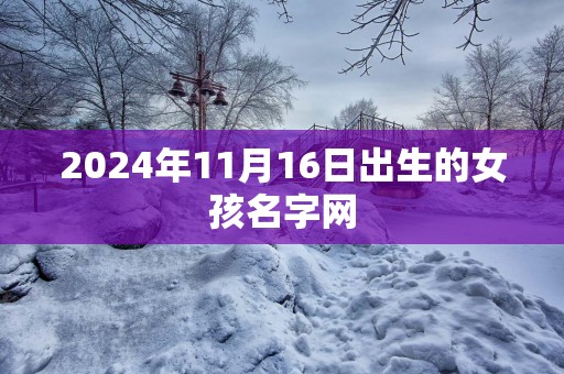 2025年11月16日出生的女孩名字网