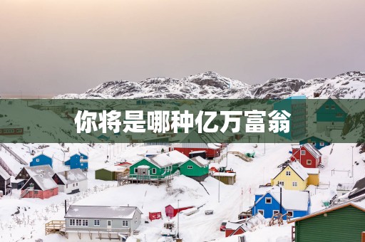 你将是哪种亿万富翁
