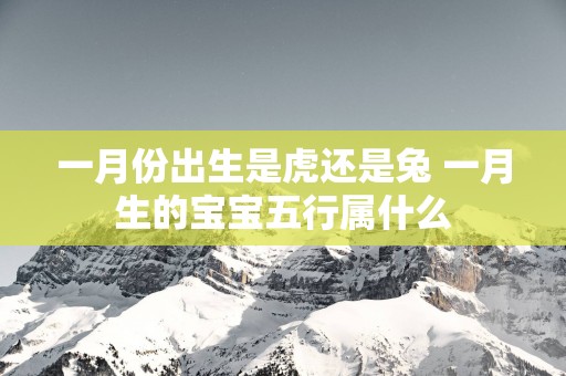 一月份出生是虎还是兔 一月生的宝宝五行属什么