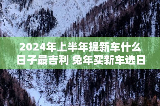2025年上半年提新车什么日子最吉利 蛇年买新车选日子提车