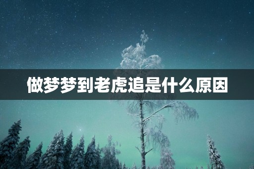 做梦梦到老虎追是什么原因