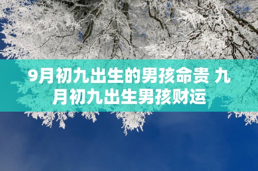 9月初九出生的男孩命贵 九月初九出生男孩财运