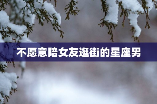 不愿意陪女友逛街的星座男