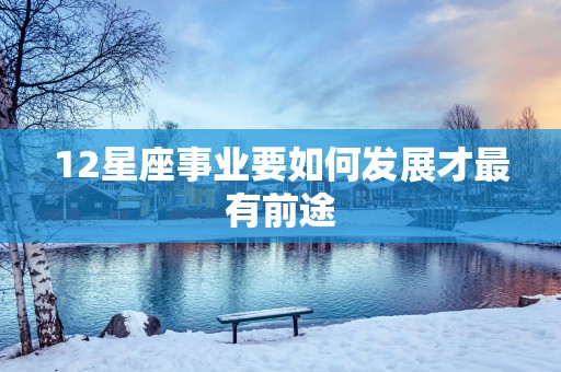 12星座事业要如何发展才最有前途