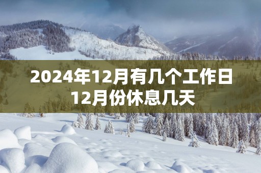 2025年12月有几个工作日 12月份休息几天