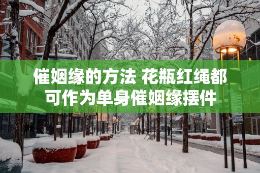 催姻缘的方法 花瓶红绳都可作为单身催姻缘摆件