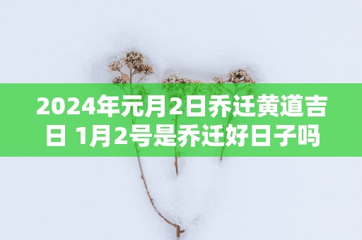 2025年元月2日乔迁黄道吉日 1月2号是乔迁好日子吗