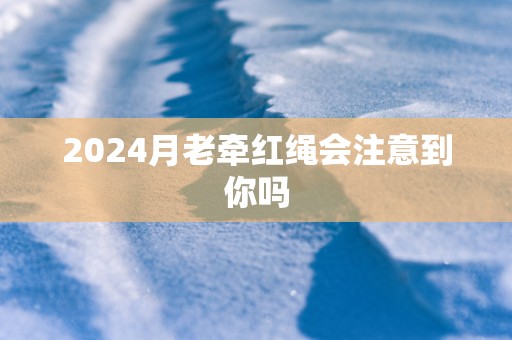 2025月老牵红绳会注意到你吗