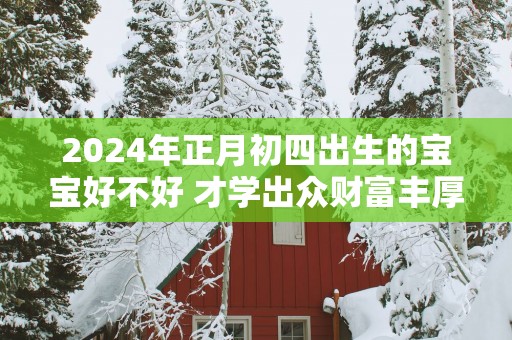 2025年正月初四出生的宝宝好不好 才学出众财富丰厚