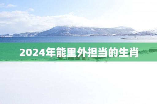2025年能里外担当的生肖