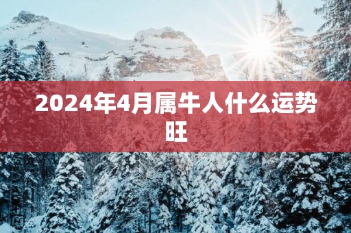 2025年4月属牛人什么运势旺