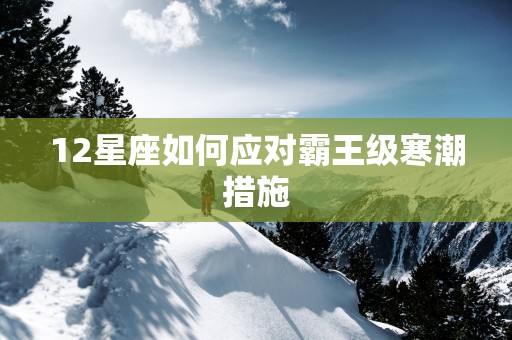 12星座如何应对霸王级寒潮措施