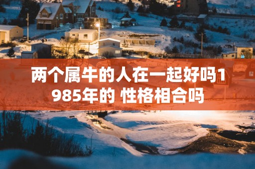 两个属牛的人在一起好吗1985年的 性格相合吗