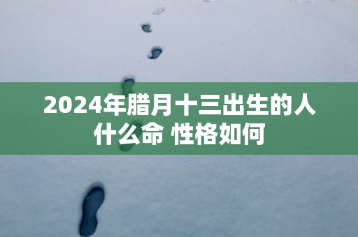 2025年腊月十三出生的人什么命 性格如何