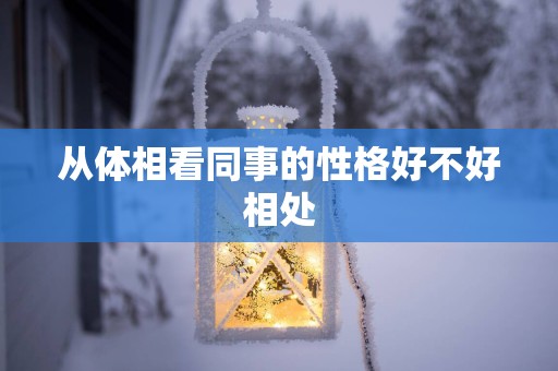 从体相看同事的性格好不好相处