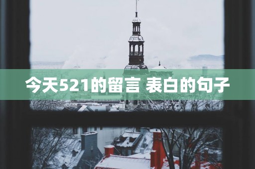 今天521的留言 表白的句子