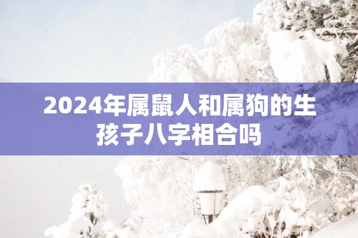 2025年属鼠人和属狗的生孩子八字相合吗