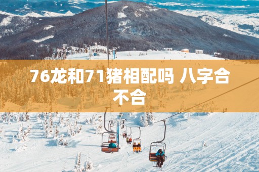 76龙和71猪相配吗 八字合不合