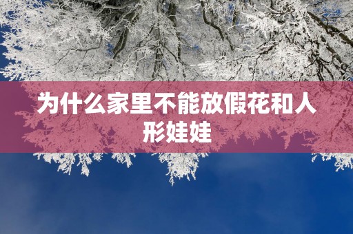 为什么家里不能放假花和人形娃娃