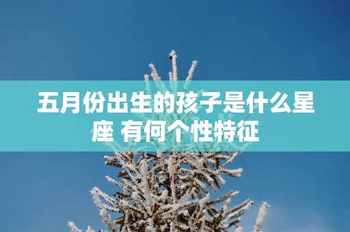五月份出生的孩子是什么星座 有何个性特征