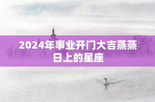 2025年事业开门大吉蒸蒸日上的星座