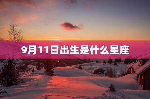 9月11日出生是什么星座