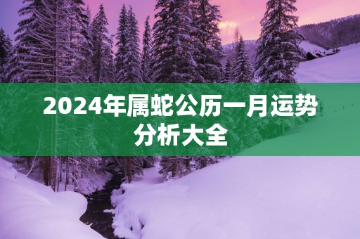 2025年属蛇公历一月运势分析大全