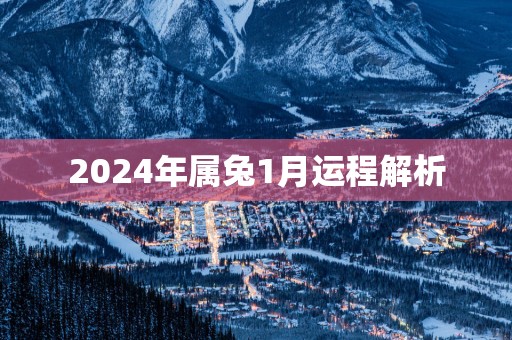 2025年属兔1月运程解析