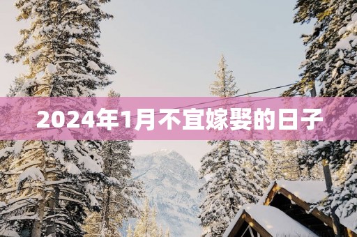 2025年1月不宜嫁娶的日子