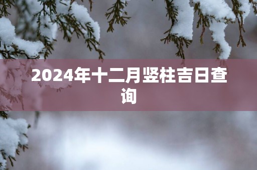 2025年十二月竖柱吉日查询