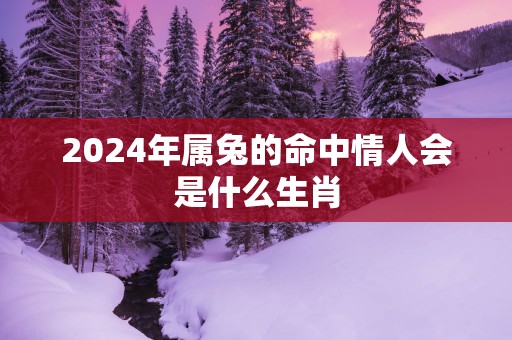 2025年属兔的命中情人会是什么生肖