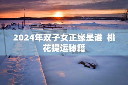 2025年双子女正缘是谁  桃花提运秘籍