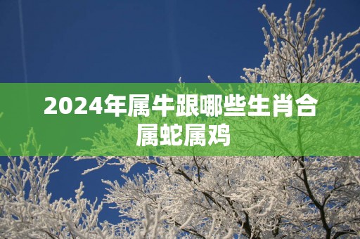 2025年属牛跟哪些生肖合 属蛇属鸡