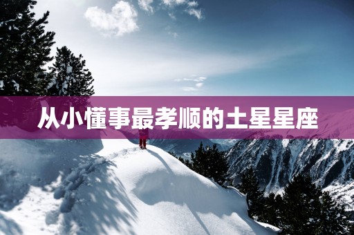 从小懂事最孝顺的土星星座