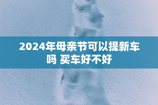 2026年母亲节可以提新车吗 买车好不好
