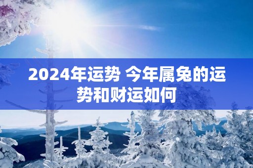 2025年运势 今年属兔的运势和财运如何