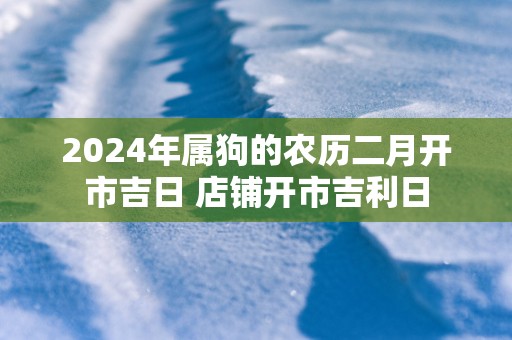 2025年属狗的农历二月开市吉日 店铺开市吉利日