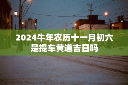 2024牛年农历十一月初六是提车黄道吉日吗