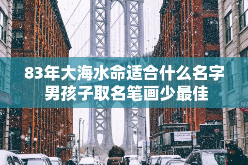 83年大海水命适合什么名字 男孩子取名笔画少最佳