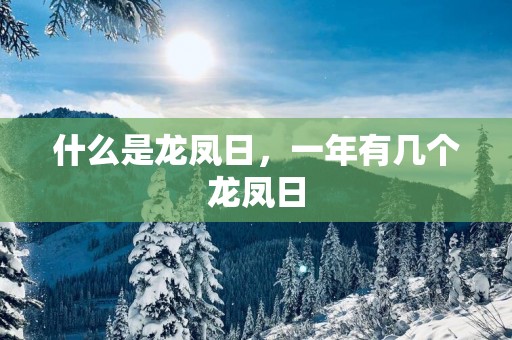 什么是龙凤日，一年有几个龙凤日
