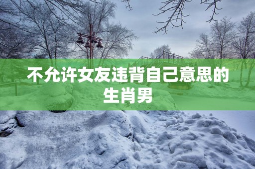 不允许女友违背自己意思的生肖男
