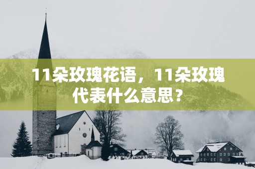 11朵玫瑰花语，11朵玫瑰代表什么意思？