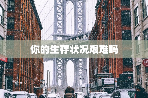 你的生存状况艰难吗