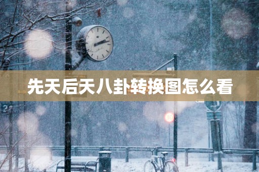 先天后天八卦转换图怎么看
