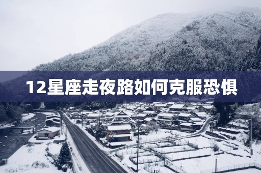 12星座走夜路如何克服恐惧