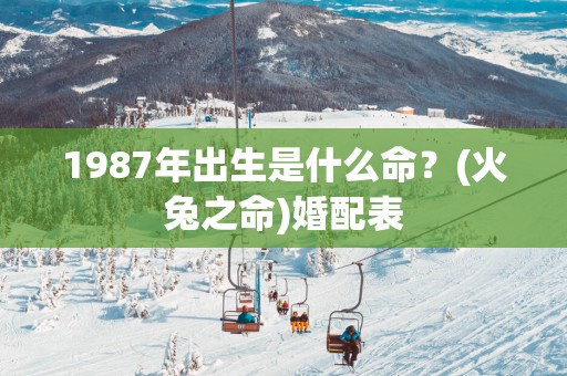 1987年出生是什么命？(火兔之命)婚配表
