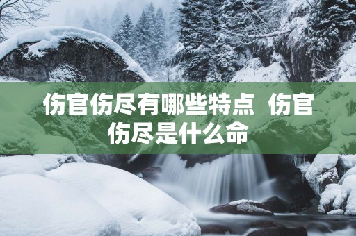 伤官伤尽有哪些特点  伤官伤尽是什么命