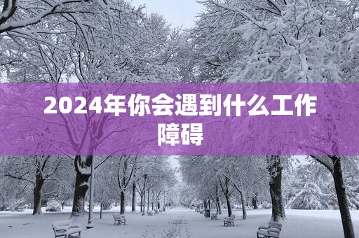 2025年你会遇到什么工作障碍