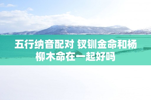 五行纳音配对 钗钏金命和杨柳木命在一起好吗